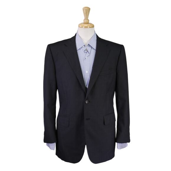 Martin Greenfield Bespoke Charcoal Gray 2-Btn Wool Blazer Jacket 40R - Picture 1 of 10